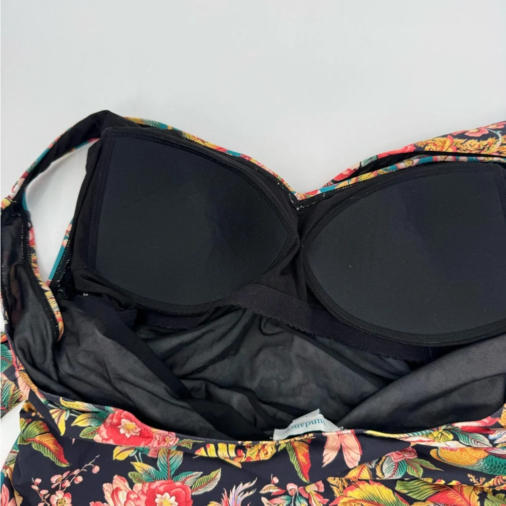 Sundance Radiant Swimsuit One Piece‎ Wrap Tropical Floral Print Size L